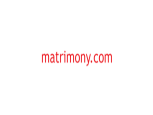 Matrimony Com